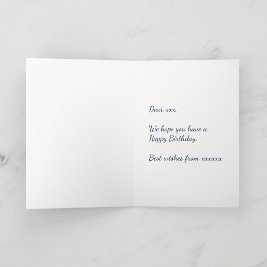 Happy Unicorn Verjaardag Kaart (Binnen)