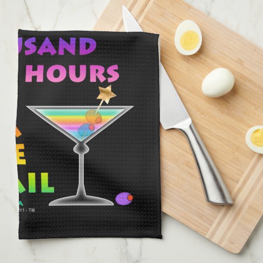 HAPPY UUR JOURNEY Kitchen, Bath, Bar TOWEL Theedoek (Quarter Fold)