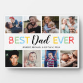 Happy Vaderdag 8 Photo Collage Fotoplaat (voorkant)