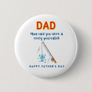 Happy Vaderdag Badge Ronde Button 5,7 Cm