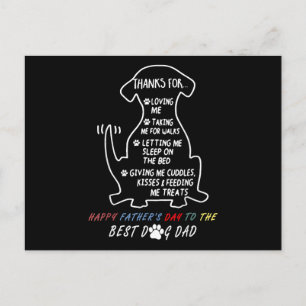 Happy Vaderdag Best Dog Dad Feestdagenkaart