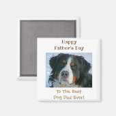 Happy Vaderdag Best Dog Dad Photo Magneet (Voorkant / Achterkant)