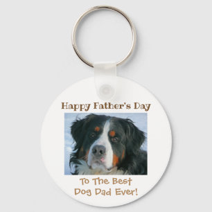 Happy Vaderdag Best Dog Dad Photo Sleutelhanger