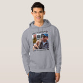 Happy Vaderdag Best Dog Pap Ever Aangepaste Foto Hoodie (Voorkant volledig)