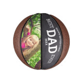 Happy Vaderdag Best Pap Ever Custom Foto Basketbal (Verticaal)