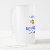Happy Vaderdag Beste vader ooit grappny Taco Matglas Bierpul (Voorkant links)
