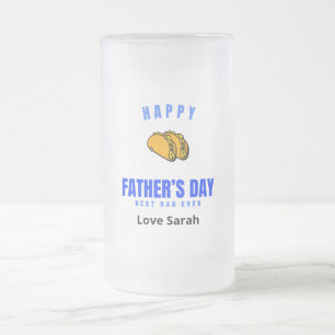Happy Vaderdag Beste vader ooit grappny Taco Matglas Bierpul
