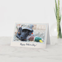 Happy Vaderdag Black Labrador Schattigee eendenhon