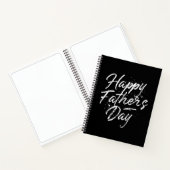 Happy Vaderdag Blank Sketchbook Notitieboek (Binnen)