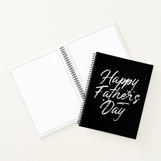 Happy Vaderdag Blank Sketchbook Notitieboek (Binnen)