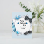 Happy Vaderdag Briefkaart (Staand voorkant)