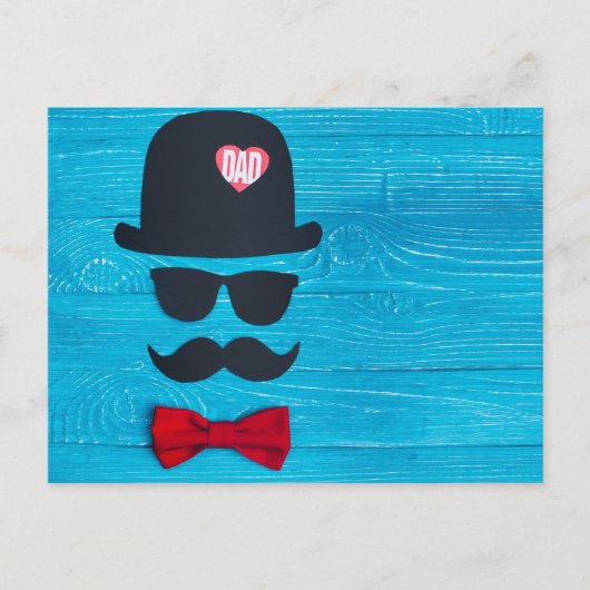 Happy Vaderdag Briefkaart (Voorkant)