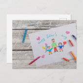 Happy Vaderdag Briefkaart (Voorkant / Achterkant)