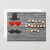 Happy Vaderdag Briefkaart (Voorkant / Achterkant)