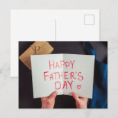 Happy Vaderdag Briefkaart (Voorkant / Achterkant)