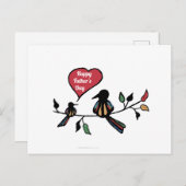 Happy vaderdag briefkaart (Voorkant / Achterkant)