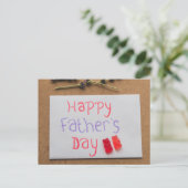 Happy Vaderdag Briefkaart (Staand voorkant)
