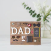 Happy Vaderdag Briefkaart (Staand voorkant)