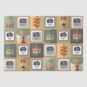 Happy Vaderdag Briefkaart Tissuepapier