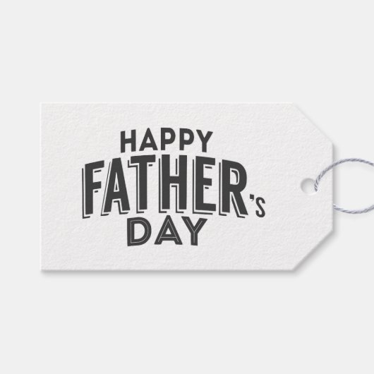 Happy Vaderdag Cadeaulabel (Voorkant (Horizontaal))