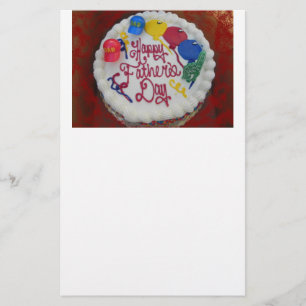 Happy Vaderdag Cake Briefpapier
