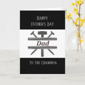 Happy Vaderdag Carpenter Builder Kaart (Gele Bloem)