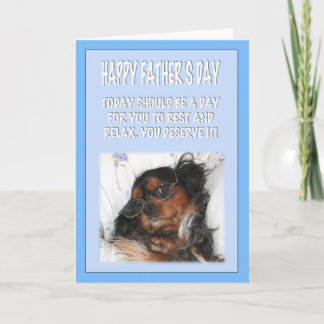 Happy Vaderdag Cavalier King Charles Spaniel Kaart