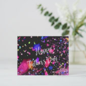 Happy Vaderdag - Concert Confetti Briefkaart (Staand voorkant)