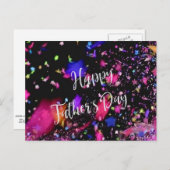 Happy Vaderdag - Concert Confetti Briefkaart (Voorkant / Achterkant)