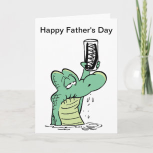Happy Vaderdag Crocodile Card Kaart