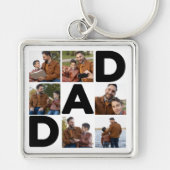 Happy Vaderdag Custom Photo Sleutelhanger (Voorkant)