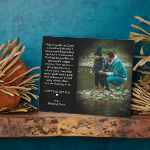 Happy Vaderdag   Cute Poem Photo Plaque Fotoplaat