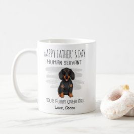 Happy Vaderdag Dachshund dad Coffee Mok