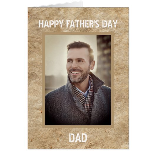 Happy Vaderdag Dad-fotokaart (Voorkant)