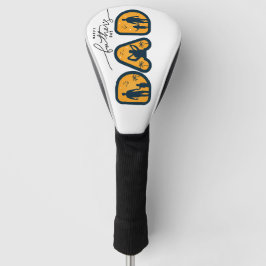 Happy Vaderdag Dad: Grafische Typografie Kunst Golfheadcover