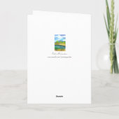 Happy Vaderdag Desert Mountain Lake Kaart (Achterkant)