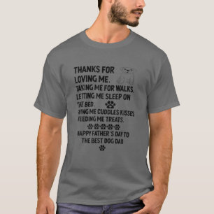 Happy Vaderdag Dog Pa van Dog van Dochter en Zoon T-shirt