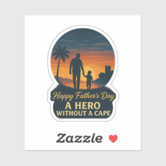 Happy Vaderdag: een held zonder cape Sticker