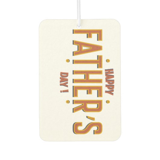 Happy Vaderdag – Een oprecht geschenk voor de were Luchtverfrisser (Voorkant)