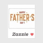 Happy Vaderdag – Een oprecht geschenk voor de were Sticker (Vel)