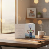 Happy Vaderdag Elegant Custom Photo, Papa love Kaart