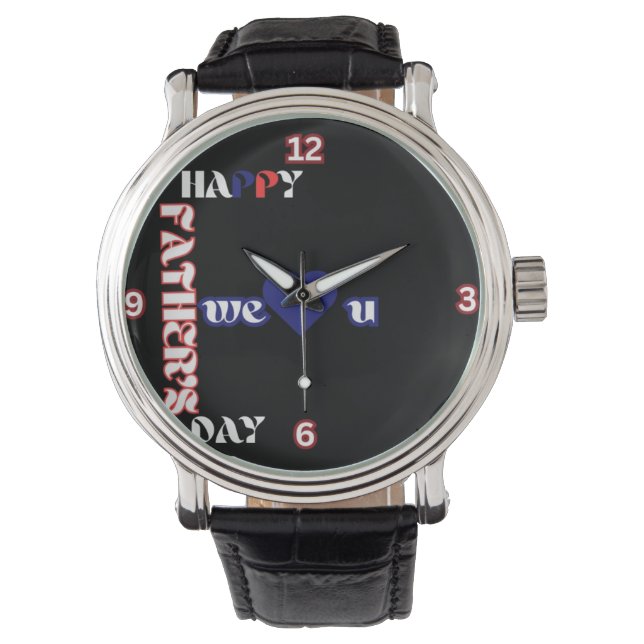 Happy Vaderdag F-Formation e-Watch Horloge (Voorkant)
