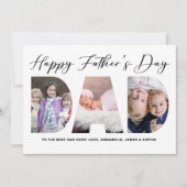 Happy Vaderdag | Foto Vaderdag Feestdagenkaart (Voorkant)