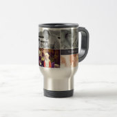 Happy Vaderdag Fotocollage Gepersonaliseerd Reisbeker (Voorkant rechts)