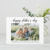 Happy Vaderdag-fotokaart (Staand voorkant)
