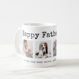 Happy Vaderdag Fotoraster op tekst voor schrijfm Koffiemok