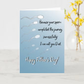 Happy Vaderdag Funny Kaart (Gele Bloem)