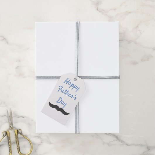 Happy Vaderdag Gift Label Cadeaulabel (Met Touw)