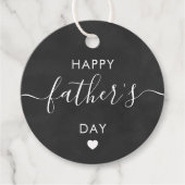 Happy Vaderdag Gift Label, Papa Label, Chalkboard Bedankjes Labels (Voorkant)