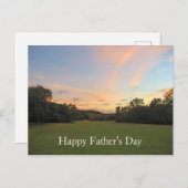 Happy Vaderdag Golf Course Sunset Dad Briefkaart (Voorkant / Achterkant)